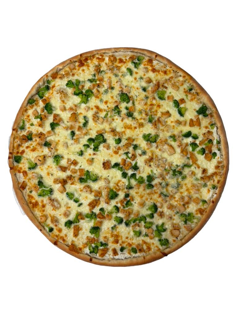 Chicken Broccoli Pizza (White)